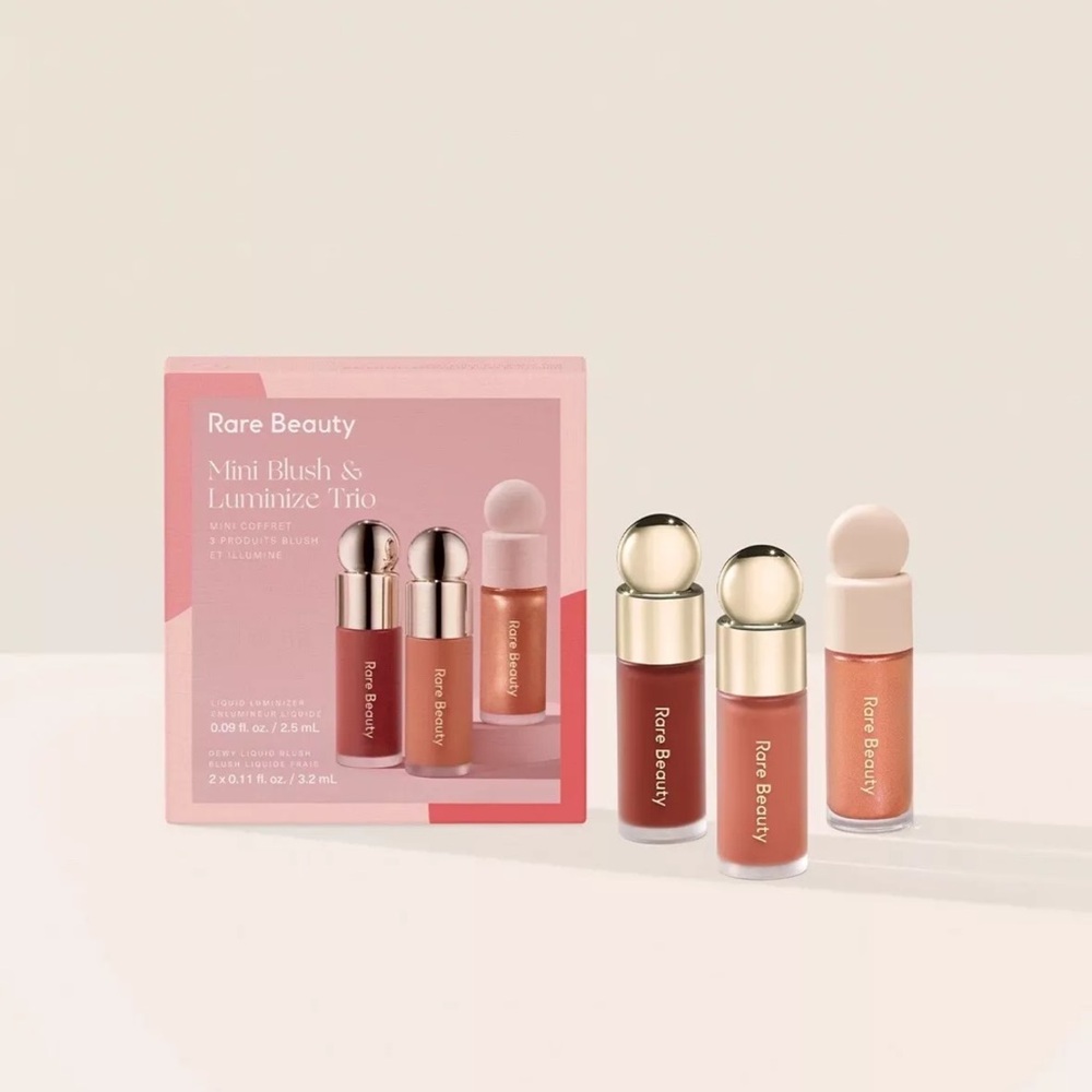 Rare Beauty Mini Blush & Luminize Trio